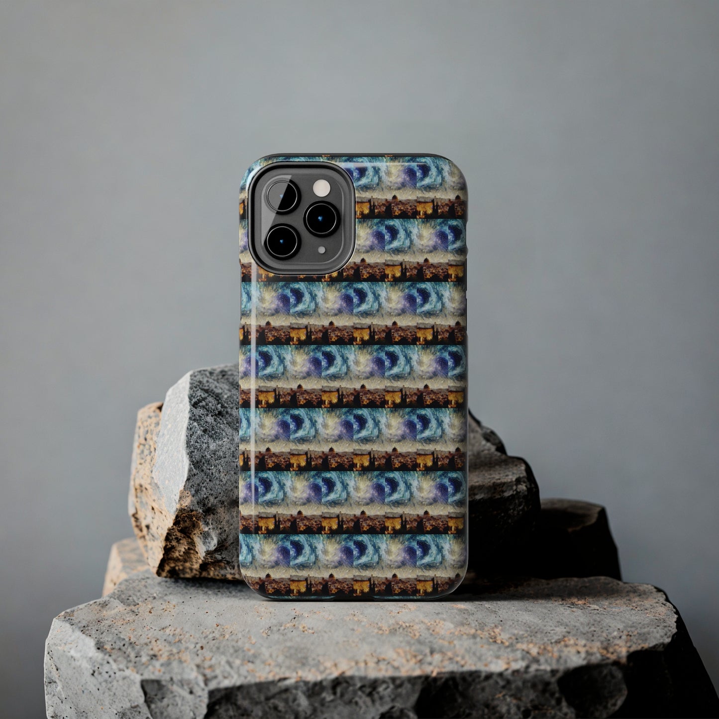 AImagination Collection iPhone Tough Case - "Starry Jerusalem" - The God Ball Originals by Chris Rabalais (2024)