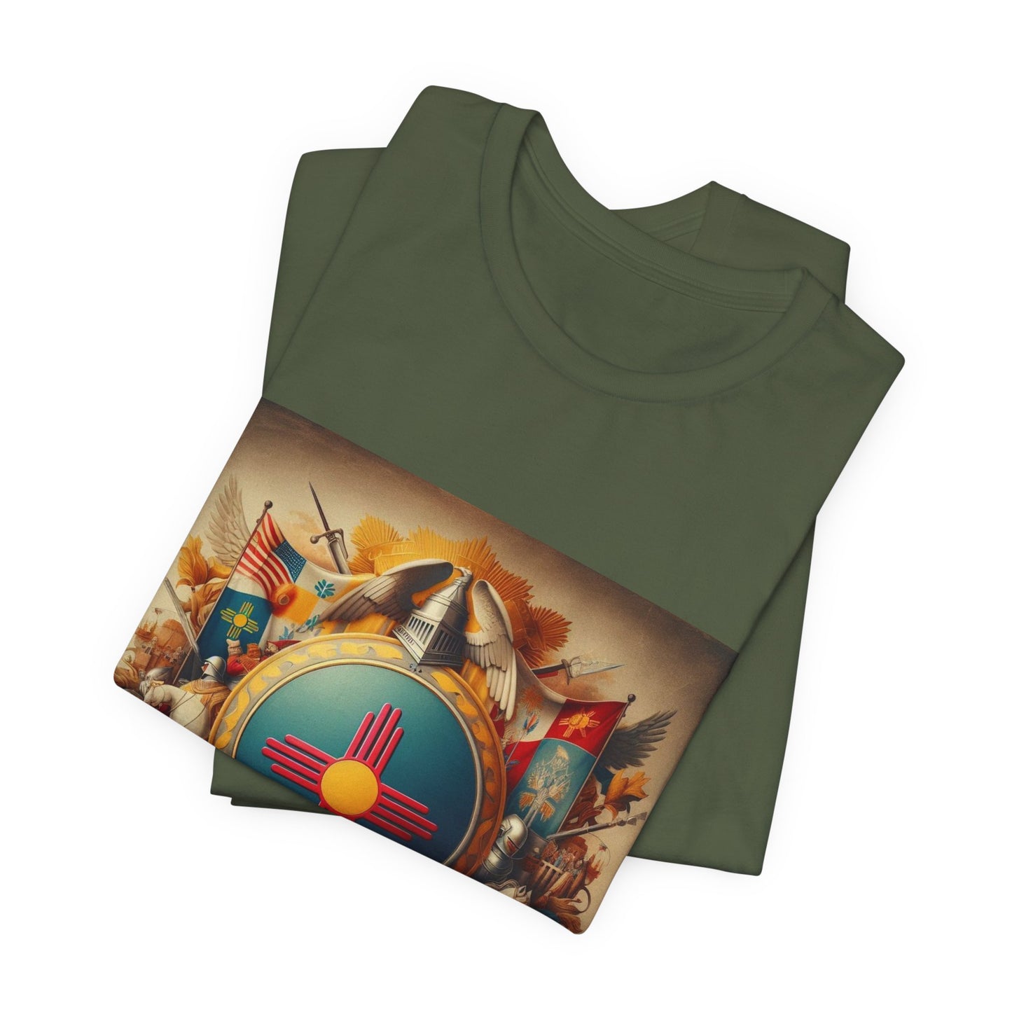 New Mexico Vintage Christian Crusader - Unisex Jersey Tee - USA - 100% Charity Benefit - The God Vote Collection by Chris Rabalais