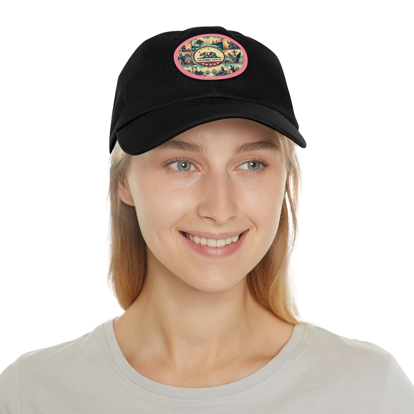 California Vintage Christian Crusader Campaign Hat - Chino Twill Leather Logo - 100% Charity - The God Vote Collection by Chris Rabalais