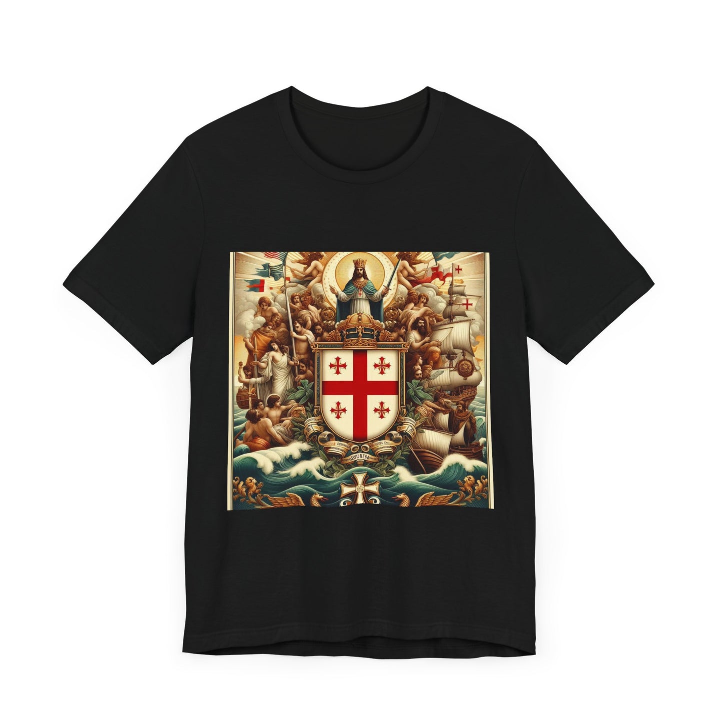 Northern Mariana Vintage Christian Crusader - Unisex Jersey Tee - USA - 100% Charity Benefit - The God Vote Collection by Chris Rabalais