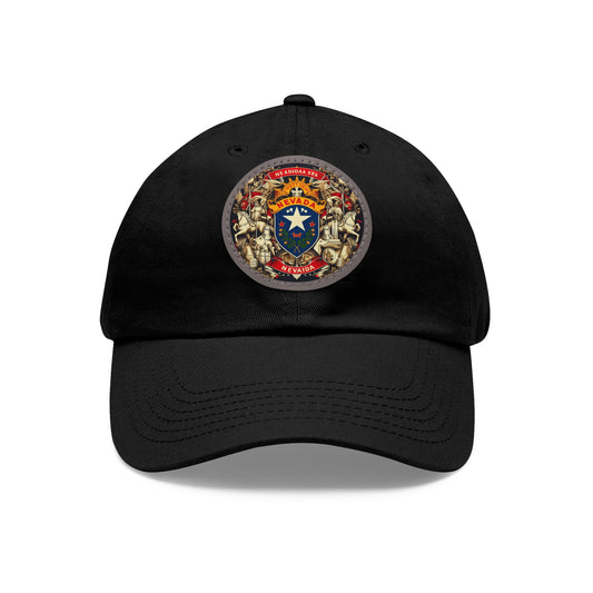 Nevada Vintage Christian Crusader Campaign Hat - Chino Twill Leather Logo - 100% Charity - The God Vote Collection by Chris Rabalais