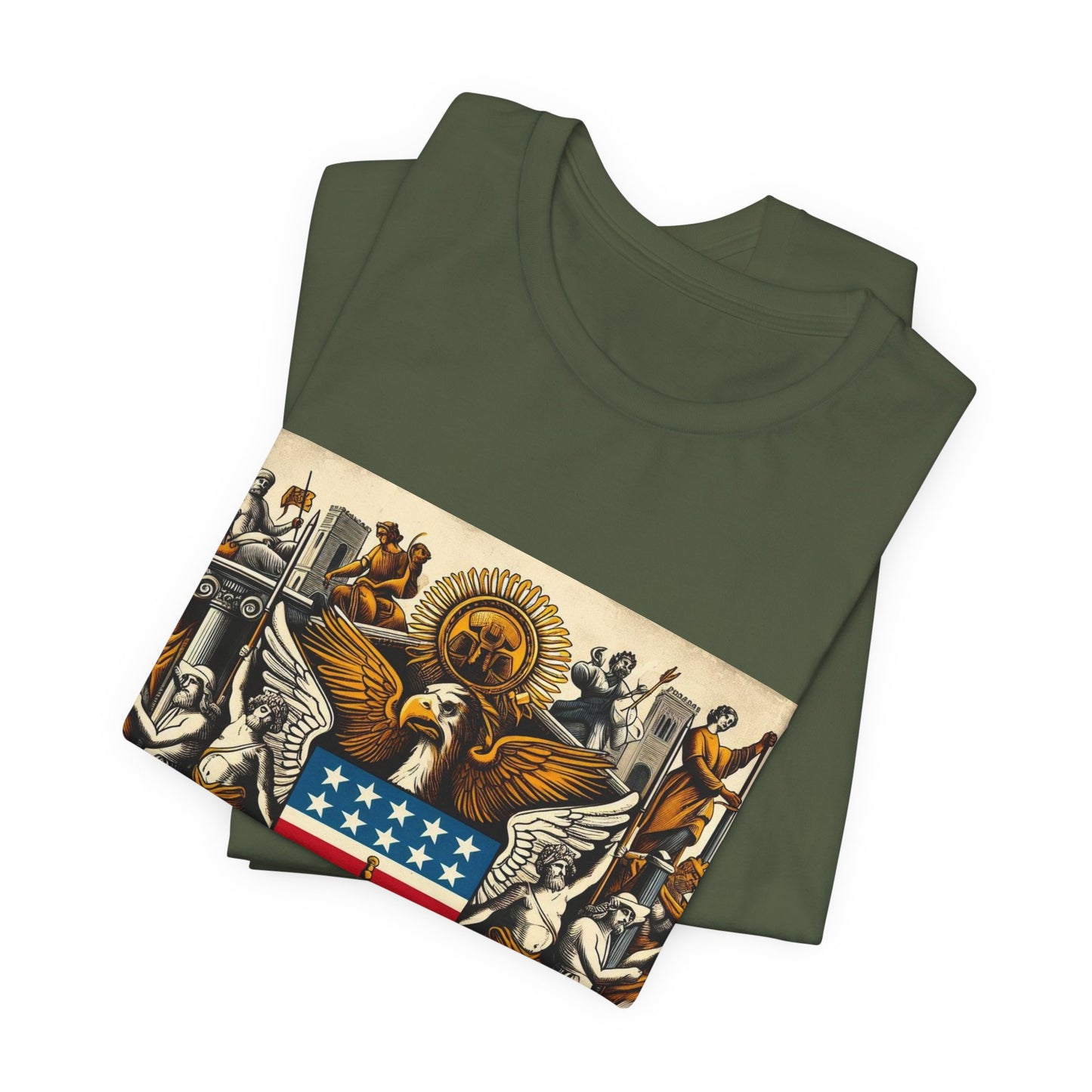 Washington DC Vintage Christian Crusader - Unisex Jersey Tee - USA - 100% Charity Benefit - The God Vote Collection by Chris Rabalais