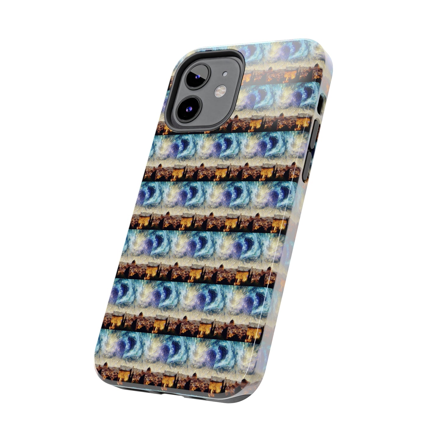 AImagination Collection iPhone Tough Case - "Starry Jerusalem" - The God Ball Originals by Chris Rabalais (2024)
