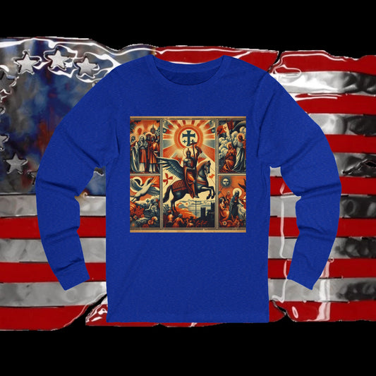 Mississippi Vintage Christian Crusader - Premium Unisex Long Sleeve Jersey Tee - 100% Charity - The God Vote Collection by Chris Rabalais