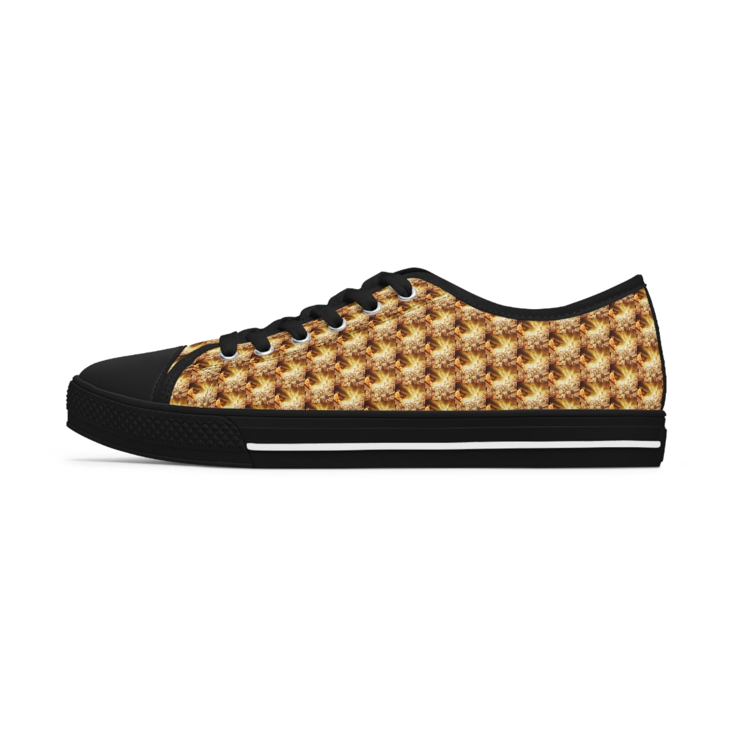AImagination Collection Women's Low Top Sneakers - "The Golden Kingdom" - The God Ball Originals by Chris Rabalais (2024)