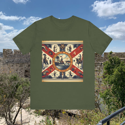 Florida Vintage Christian Crusader - Unisex Jersey Tee - USA - 100% Charity Benefit - The God Vote Collection by Chris Rabalais