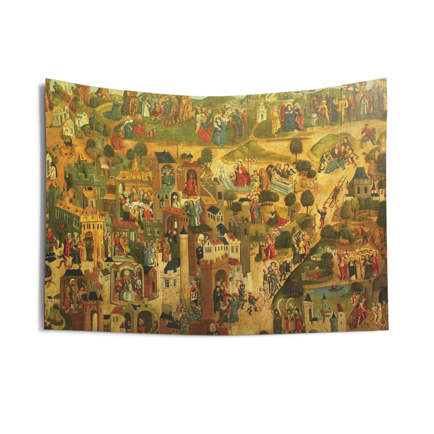 Passion of the Christ Panel Painting Church of Saint James 1480 Oil on Wood Tapestry Orthodox Catholic Christian Bible Scripture Christ Gift