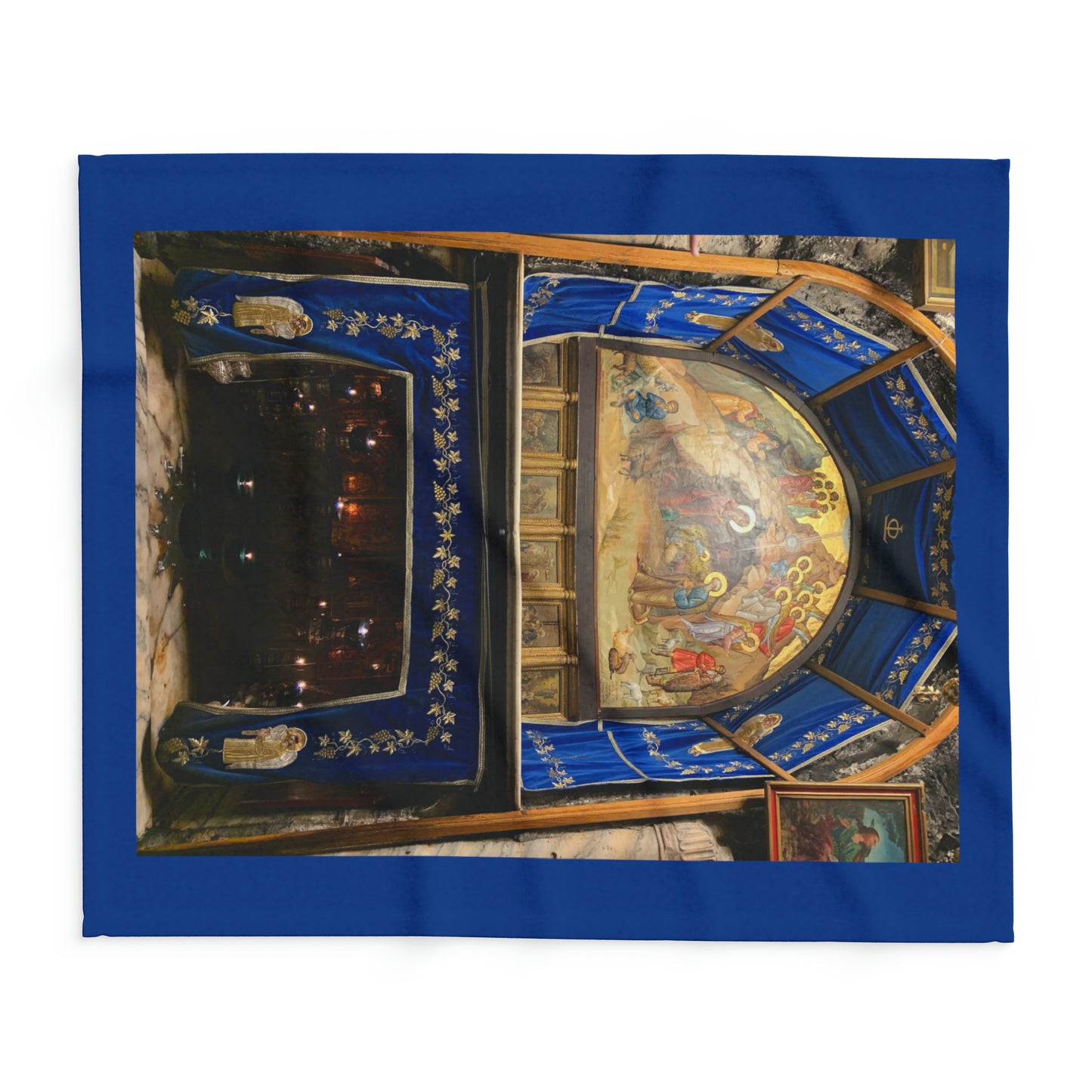 Holy Land Origins Arctic Fleece Blanket - Church of the Nativity at Bethlehem - The God Ball Originals by Chris Rabalais (2024)