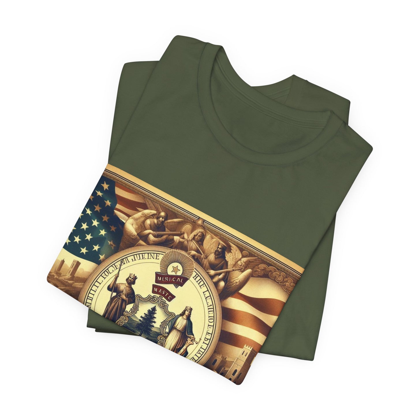 Maine Vintage Christian Crusader - Unisex Jersey Tee - USA - 100% Charity Benefit - The God Vote Collection by Chris Rabalais