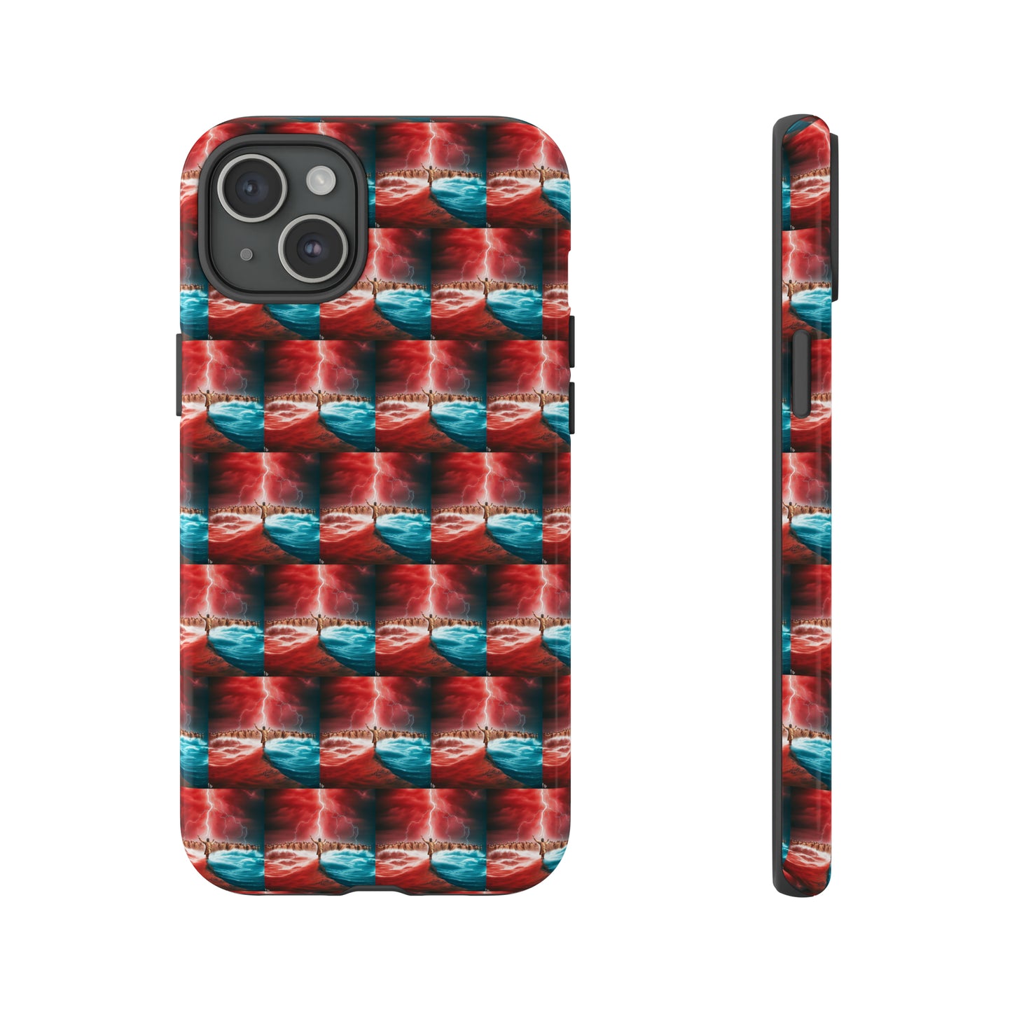 AImagination Collection iPhone Tough Case - "Standing in the Gap" - The God Ball Originals by Chris Rabalais (2024)