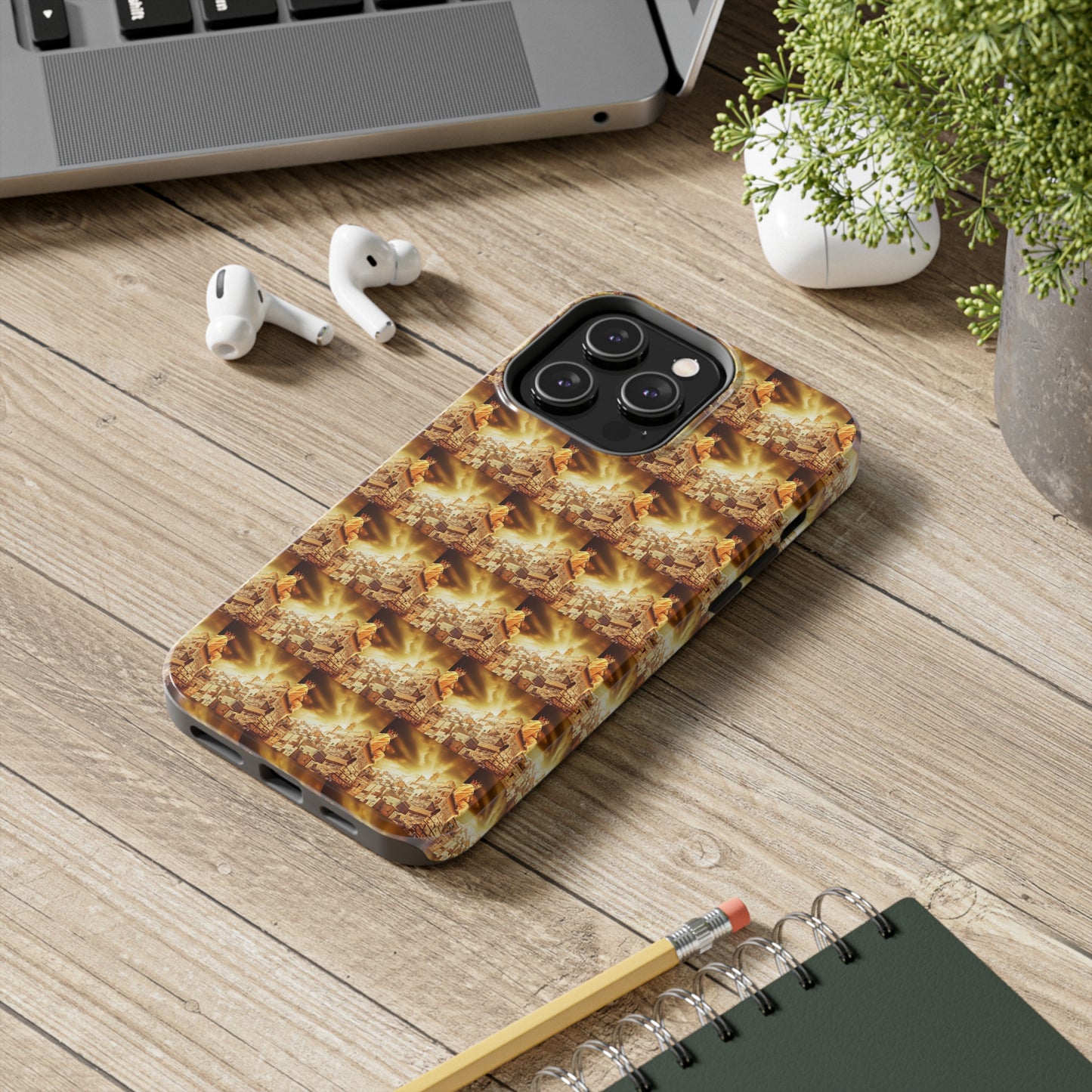 AImagination Collection Apple iPhone Tough Case - "The Golden Kingdom" - The God Ball Originals by Chris Rabalais