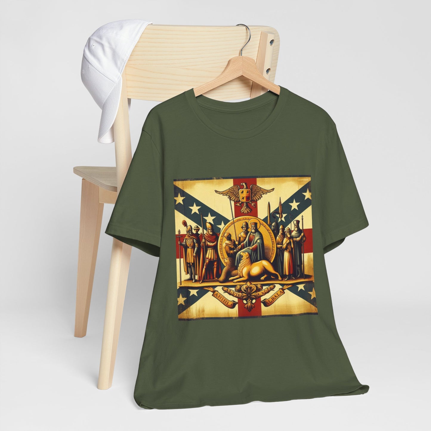 Alabama Vintage Christian Crusader - Unisex Jersey Tee - USA - 100% Charity Benefit - The God Vote Collection by Chris Rabalais