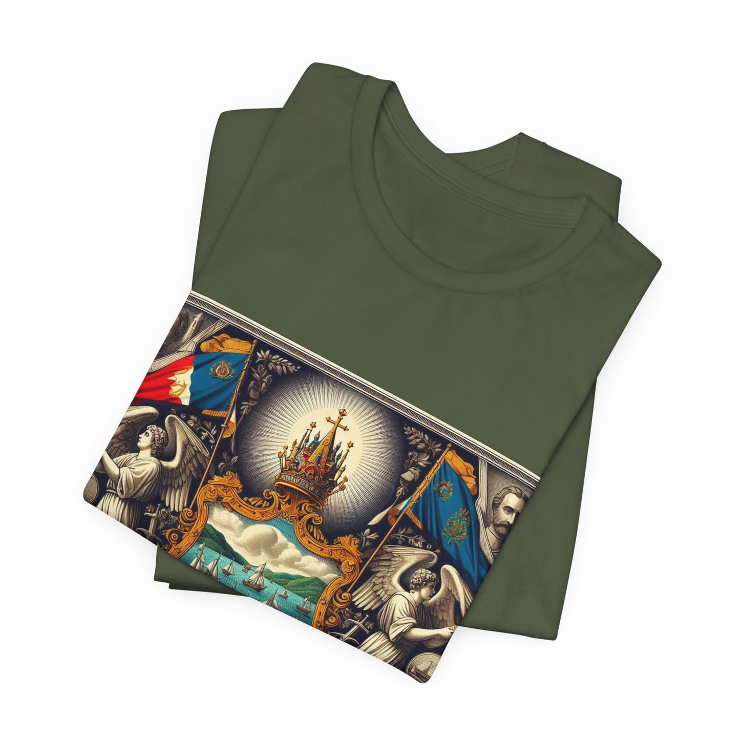 Vermont Vintage Christian Crusader - Unisex Jersey Tee - USA - 100% Charity Benefit - The God Vote Collection by Chris Rabalais