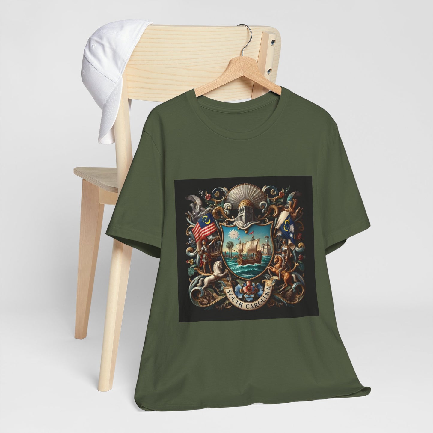 South Carolina Vintage Christian Crusader - Unisex Jersey Tee - USA - 100% Charity Benefit - The God Vote Collection by Chris Rabalais