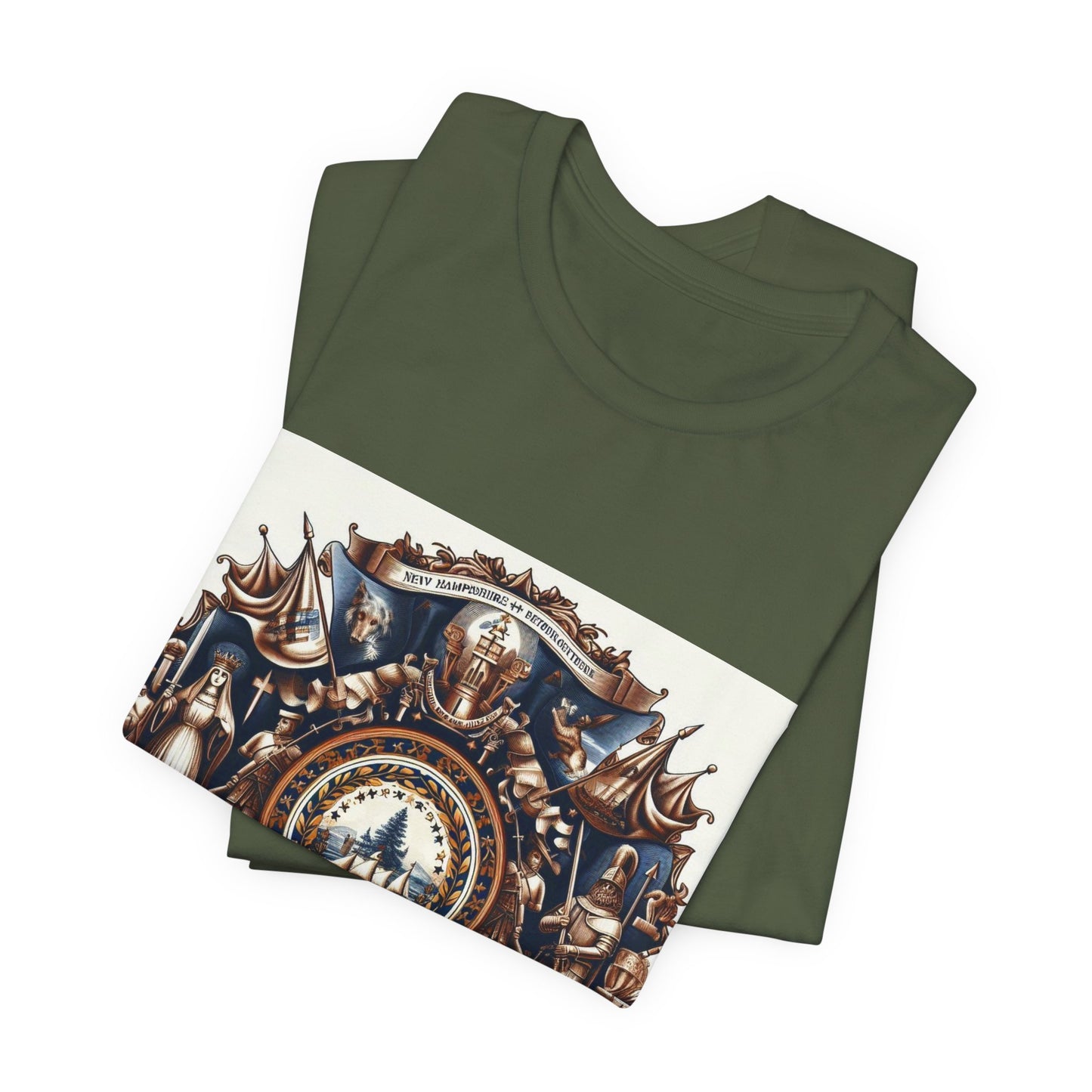 New Hampshire Vintage Christian Crusader - Unisex Jersey Tee - USA - 100% Charity Benefit - The God Vote Collection by Chris Rabalais