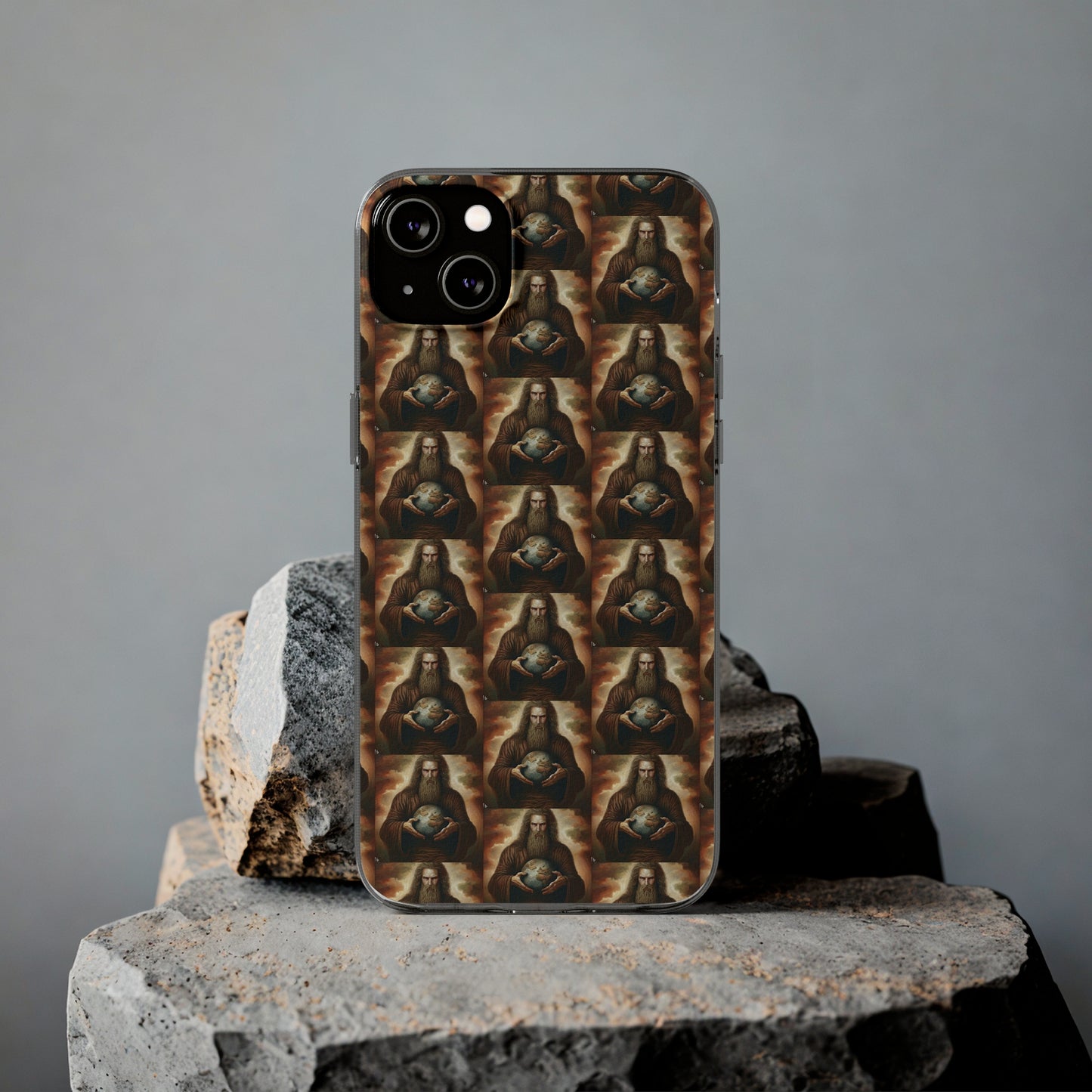 AImagination Collection Soft Phone Cases - "Yahweh's World" - The God Ball Originals by Chris Rabalais (2024)