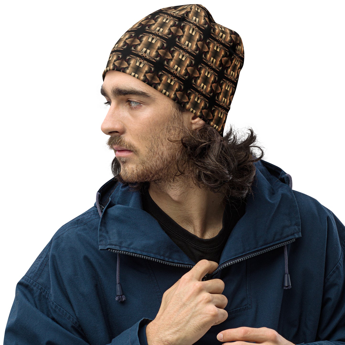 All-Over Print Beanie - The God Ball Originals by Chris Rabalais (2024)