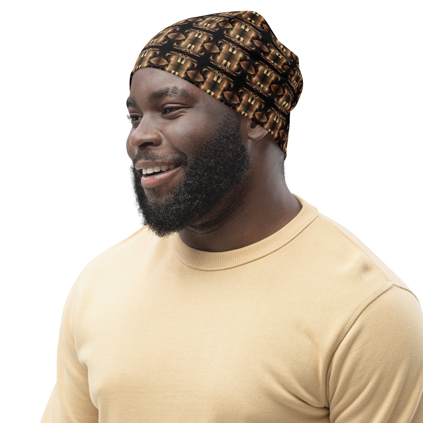 All-Over Print Beanie - The God Ball Originals by Chris Rabalais (2024)