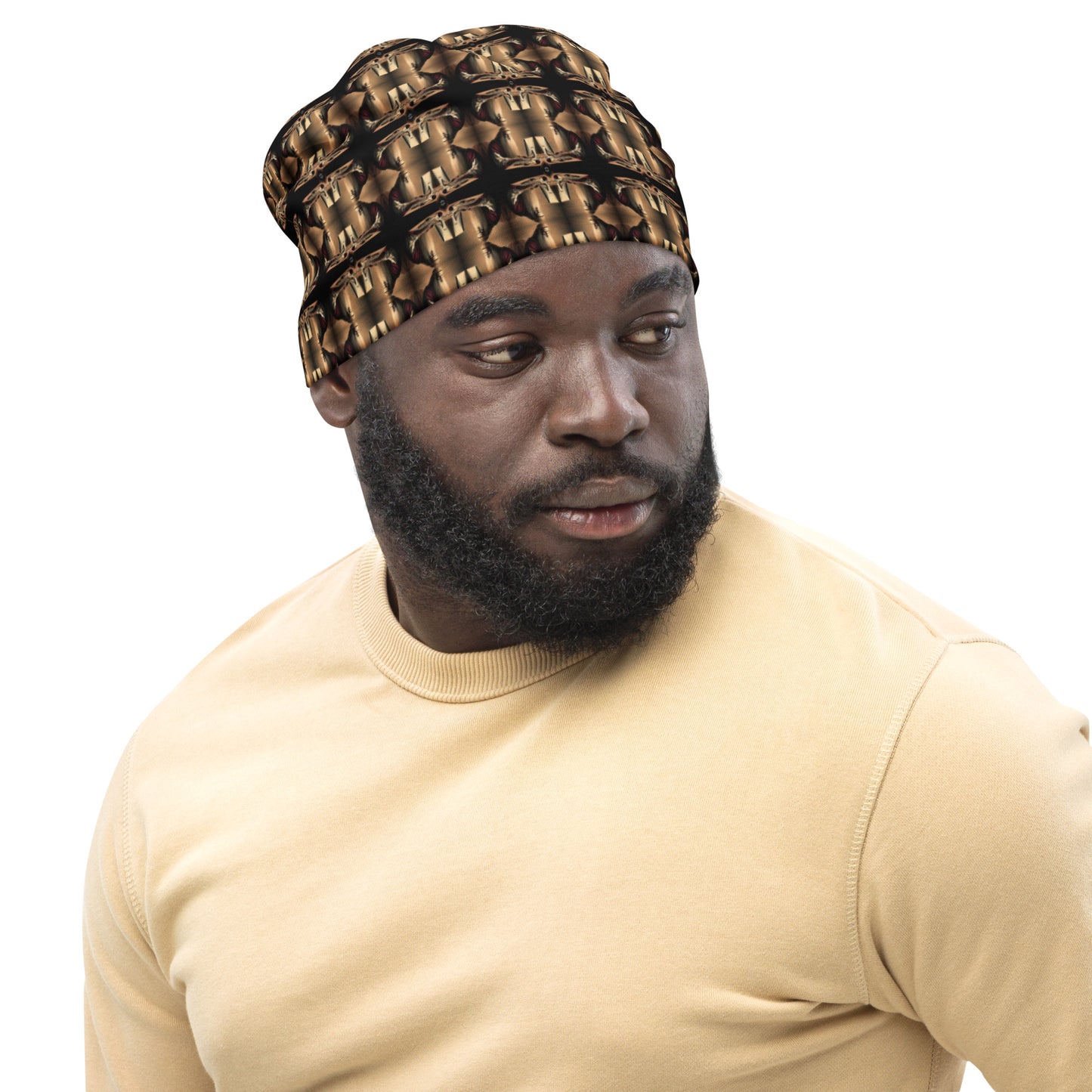 All-Over Print Beanie - The God Ball Originals by Chris Rabalais (2024)
