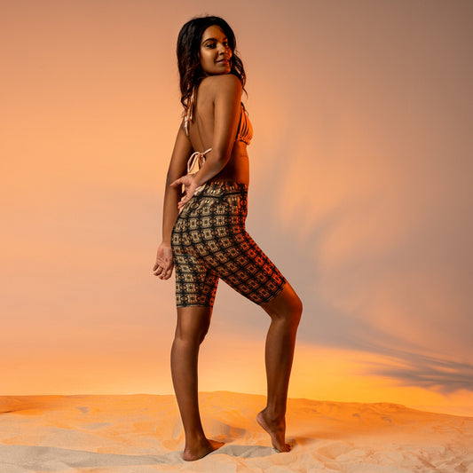 Platinum Ladies Biker Shorts (Full Print) - The God Ball Originals by Chris Rabalais (2024)