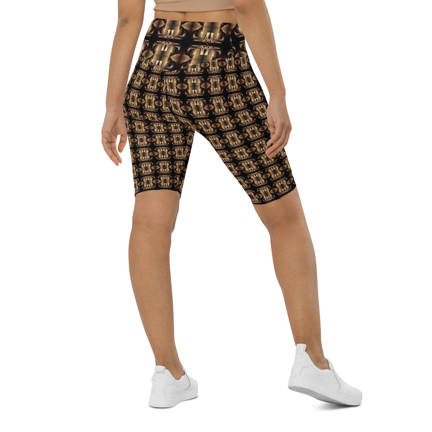 Platinum Ladies Biker Shorts (Full Print) - The God Ball Originals by Chris Rabalais (2024)