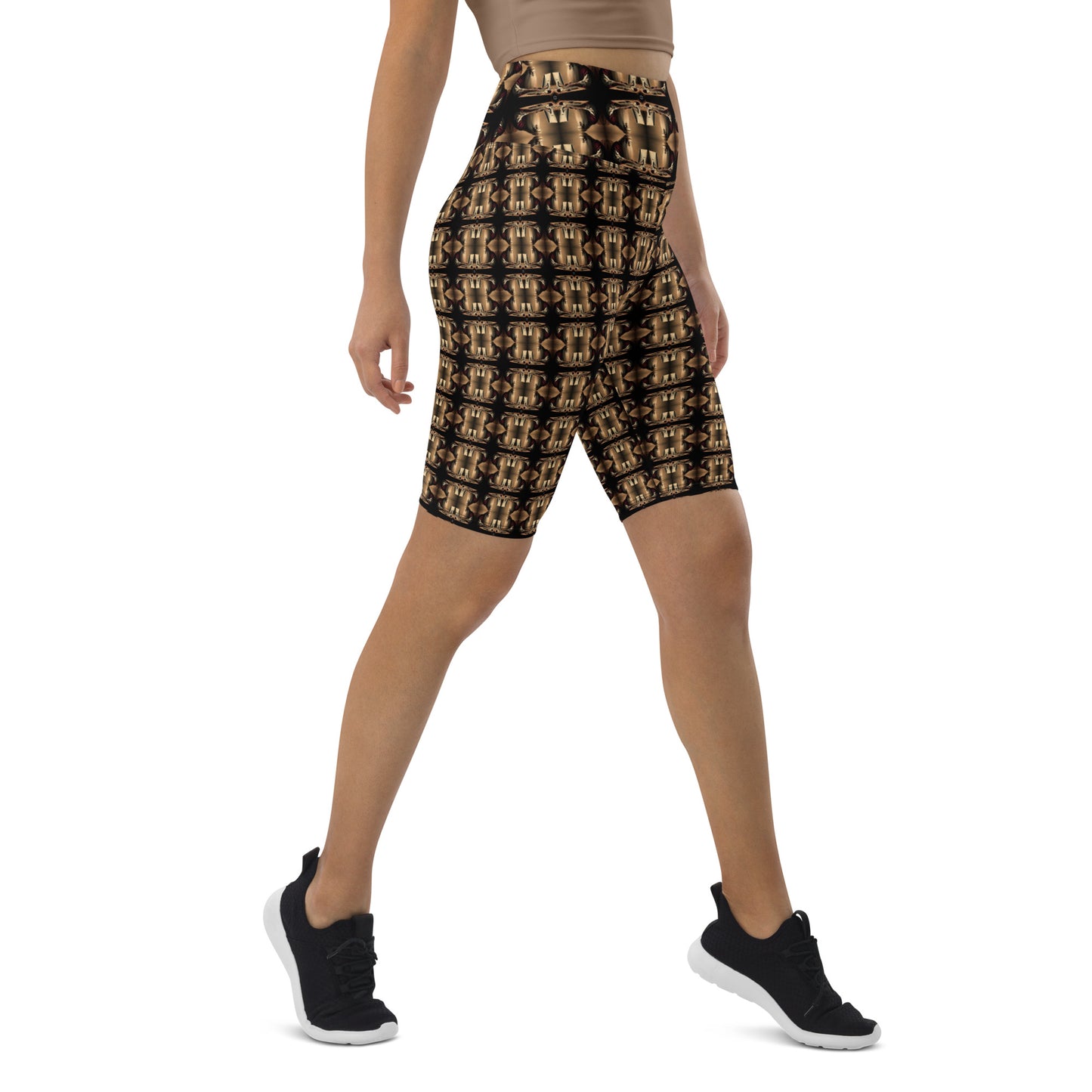 Platinum Ladies Biker Shorts (Full Print) - The God Ball Originals by Chris Rabalais (2024)