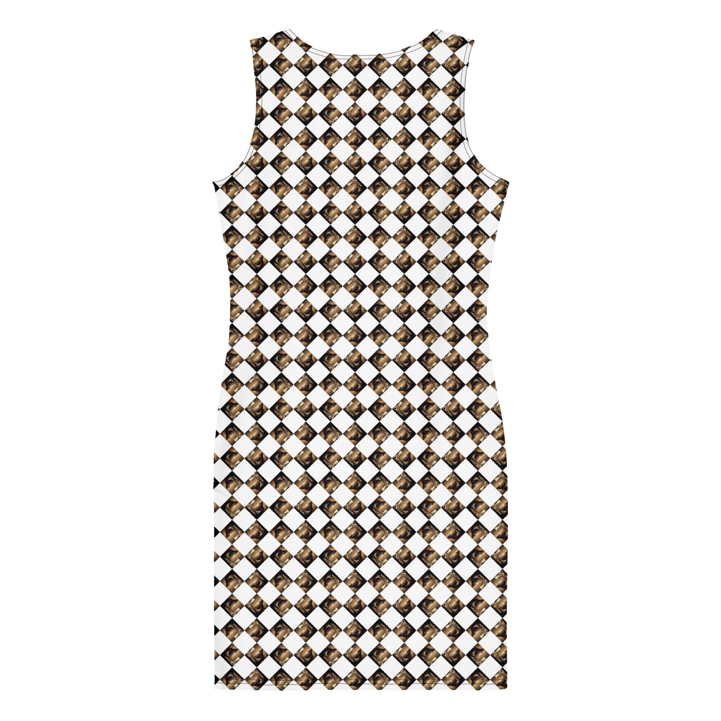 Diamond Gold Bodycon Dress (Full Print) - The God Ball Originals by Chris Rabalais (2024)