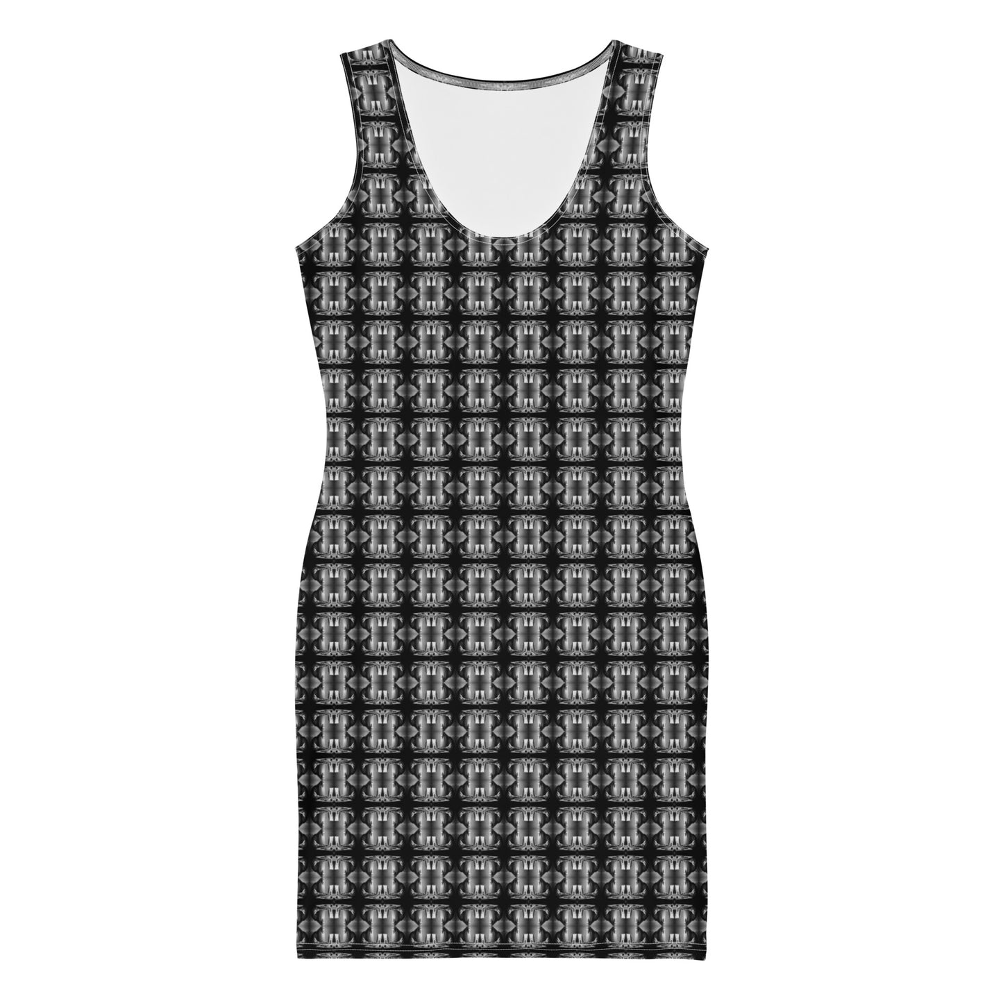 Classic Bodycon Ladies Dress (Full Print) - The God Ball Originals by Chris Rabalais (2024)