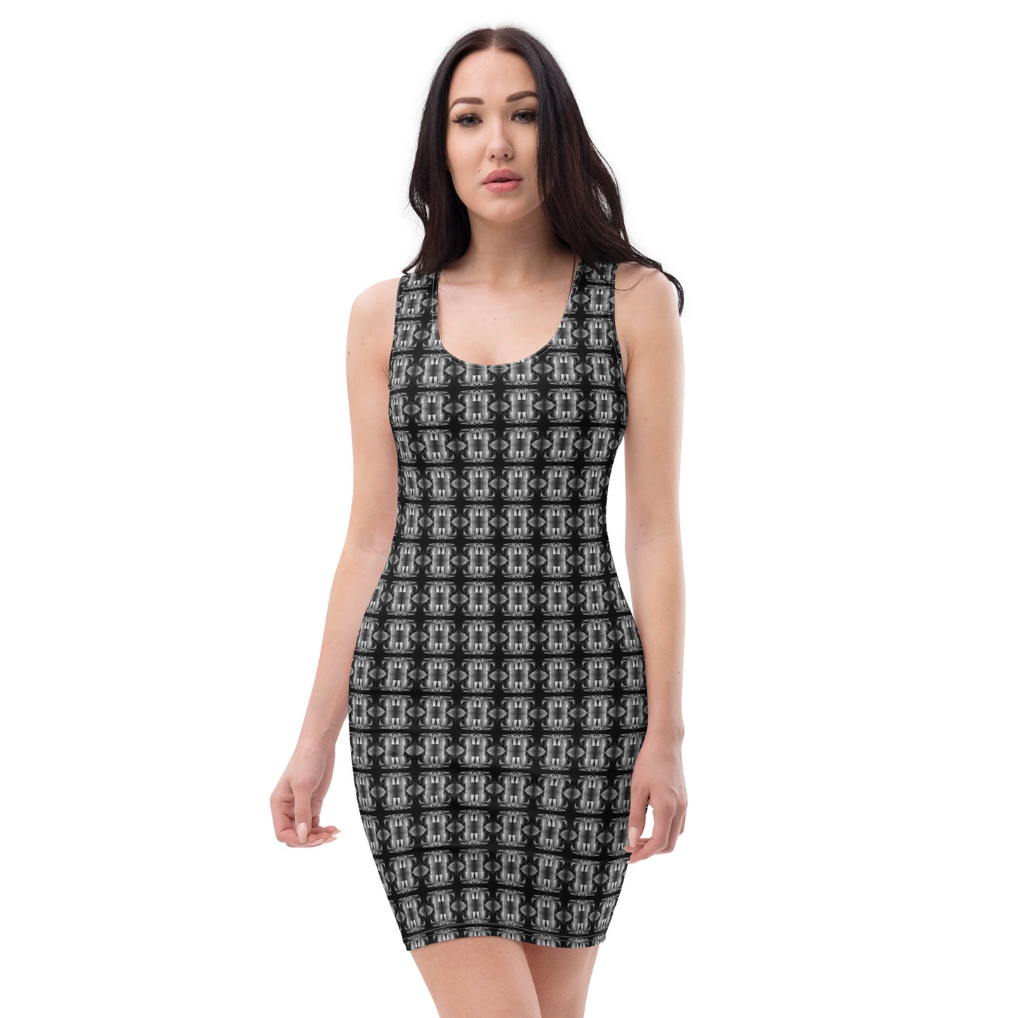 Classic Bodycon Ladies Dress (Full Print) - The God Ball Originals by Chris Rabalais (2024)