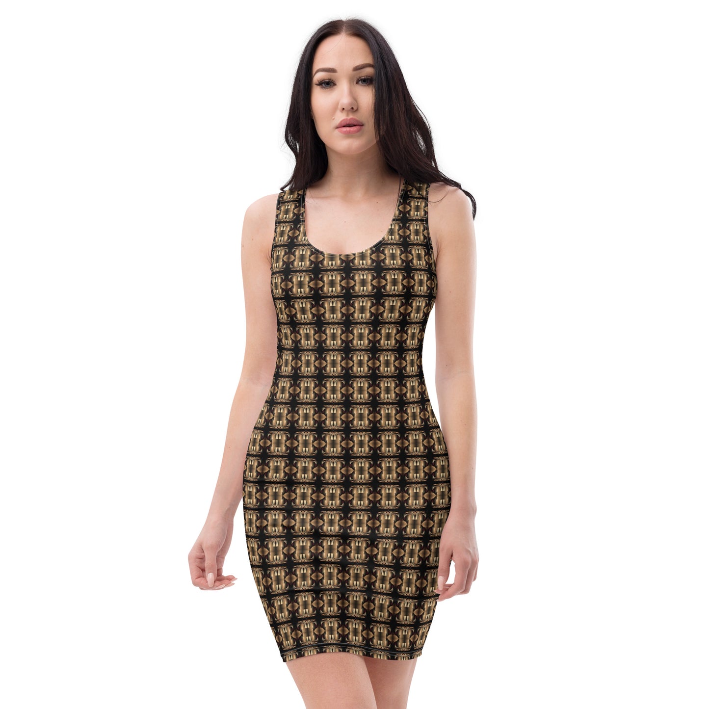 Platinum Bodycon Ladies Dress (Full Print) - The God Ball Originals by Chris Rabalais (2024)