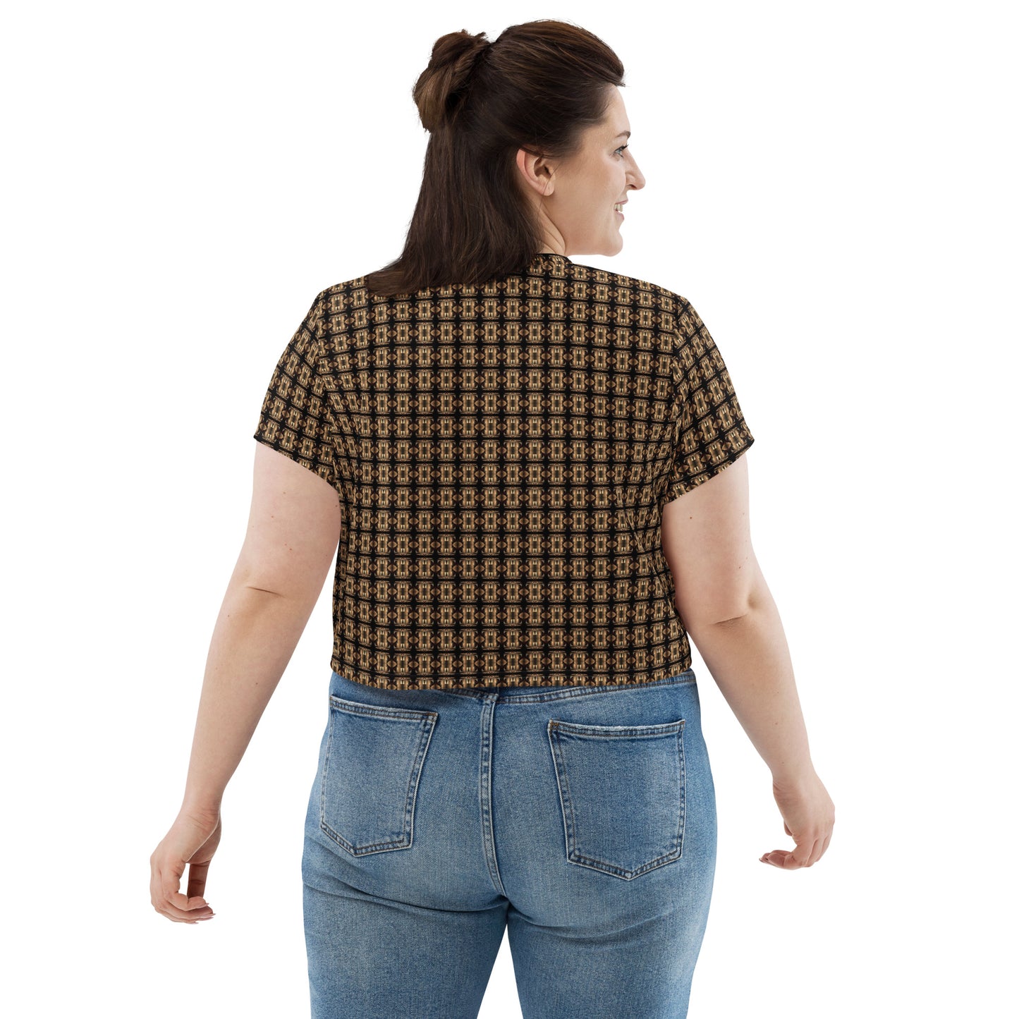 Platinum Ladies All-Over Print Crop Tee - The God Ball Originals by Chris Rabalais (2024)