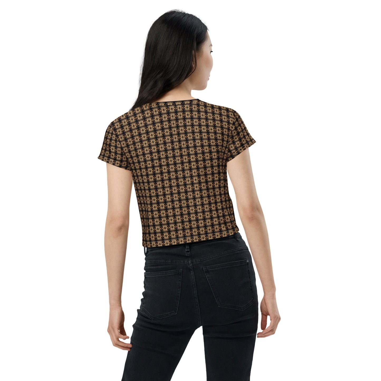 Platinum Ladies All-Over Print Crop Tee - The God Ball Originals by Chris Rabalais (2024)