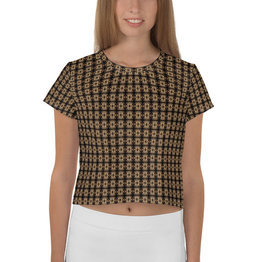 Platinum Ladies All-Over Print Crop Tee - The God Ball Originals by Chris Rabalais (2024)