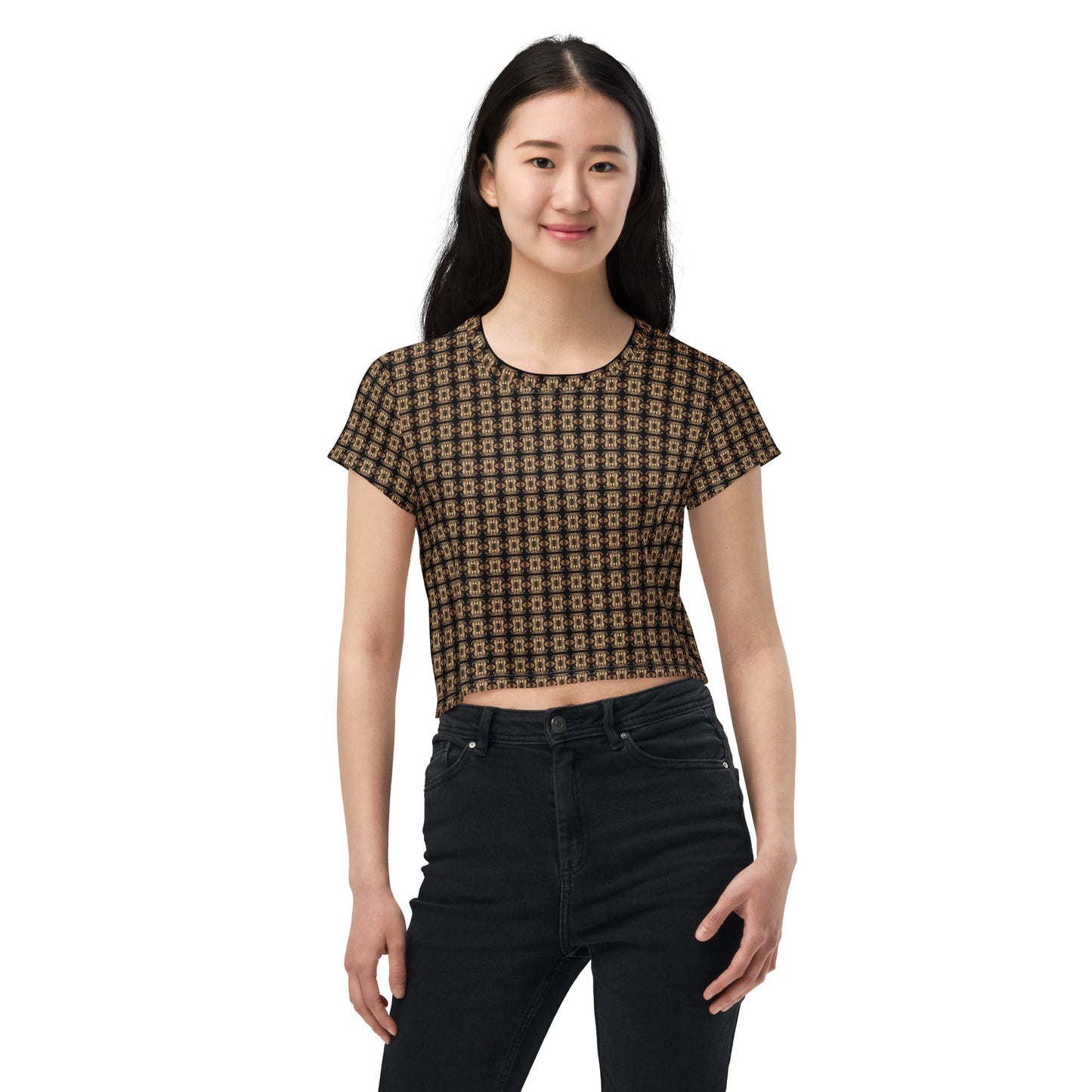 Platinum Ladies All-Over Print Crop Tee - The God Ball Originals by Chris Rabalais (2024)
