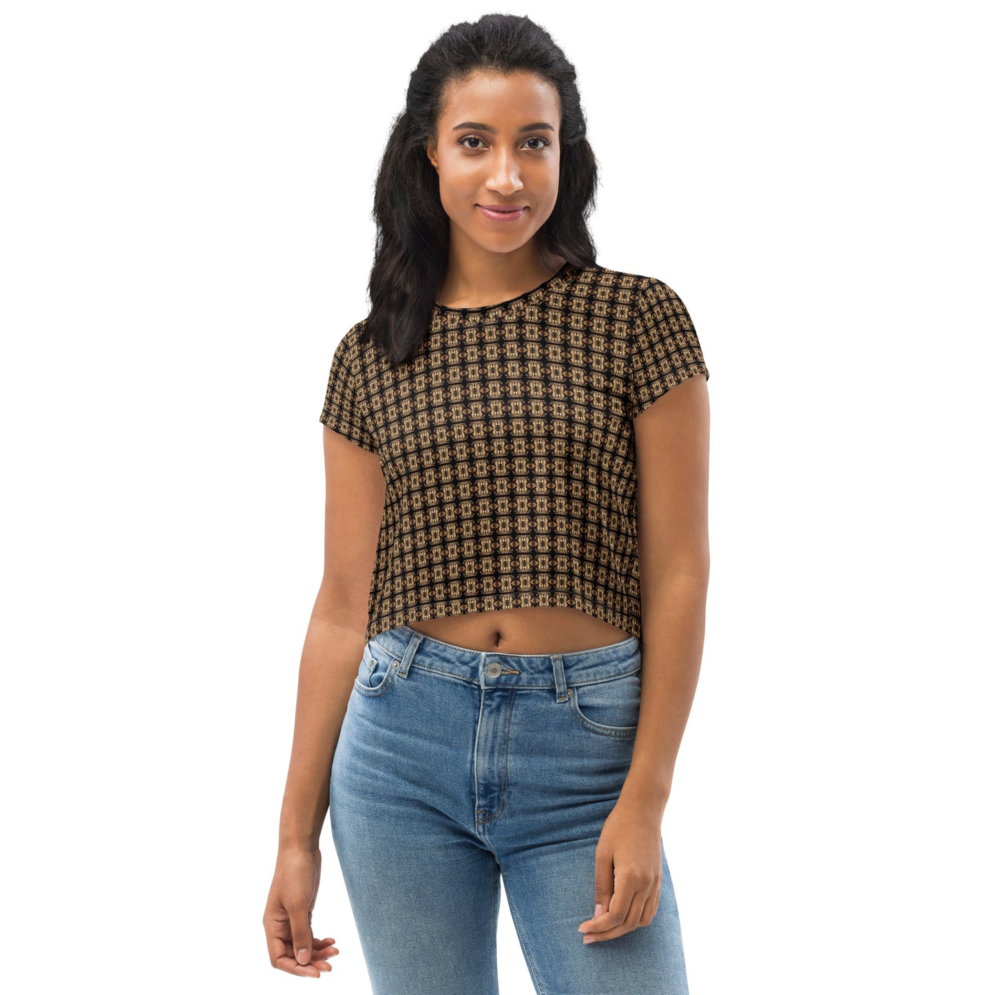 Platinum Ladies All-Over Print Crop Tee - The God Ball Originals by Chris Rabalais (2024)