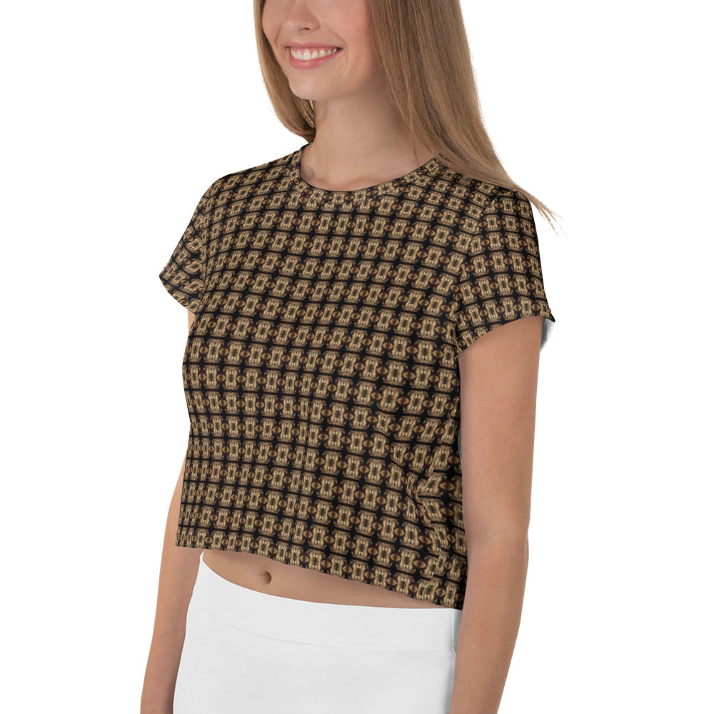 Platinum Ladies All-Over Print Crop Tee - The God Ball Originals by Chris Rabalais (2024)