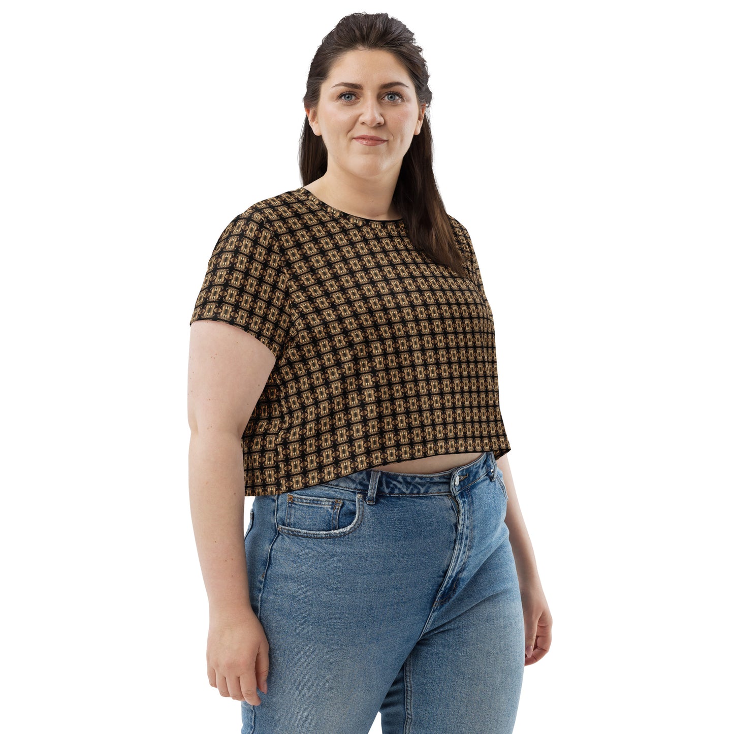 Platinum Ladies All-Over Print Crop Tee - The God Ball Originals by Chris Rabalais (2024)