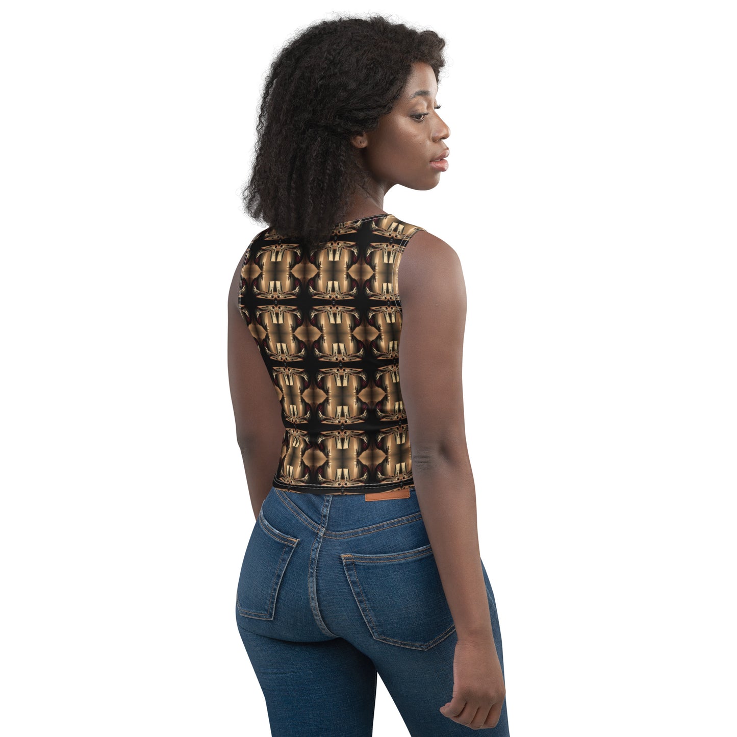 Platinum Ladies Crop Top (Full Print) - The God Ball Originals by Chris Rabalais (2024)