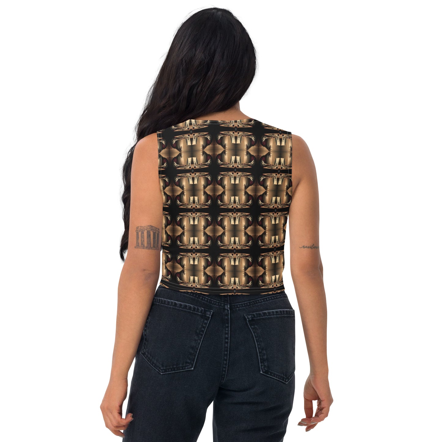 Platinum Ladies Crop Top (Full Print) - The God Ball Originals by Chris Rabalais (2024)