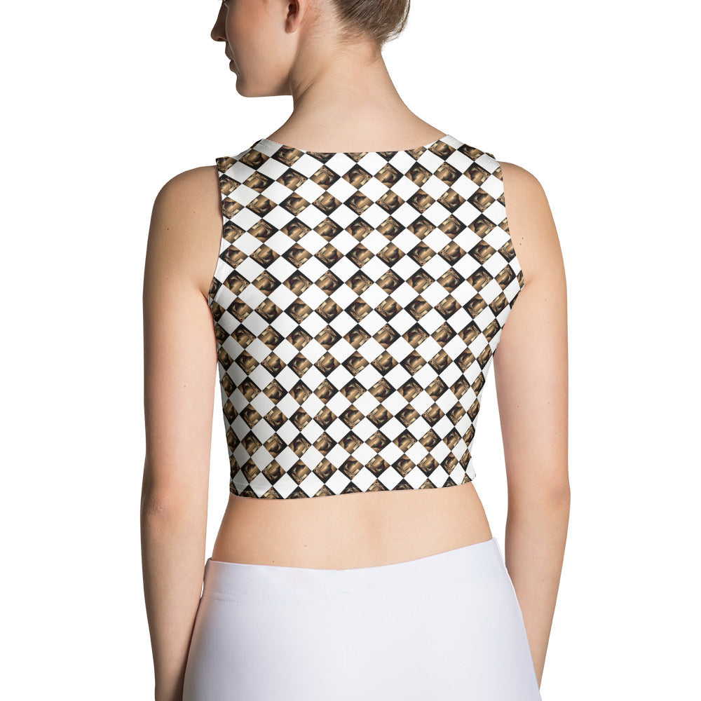 Diamond Gold Ladies Crop Top (Full Print) - The God Ball Originals by Chris Rabalais (2024)