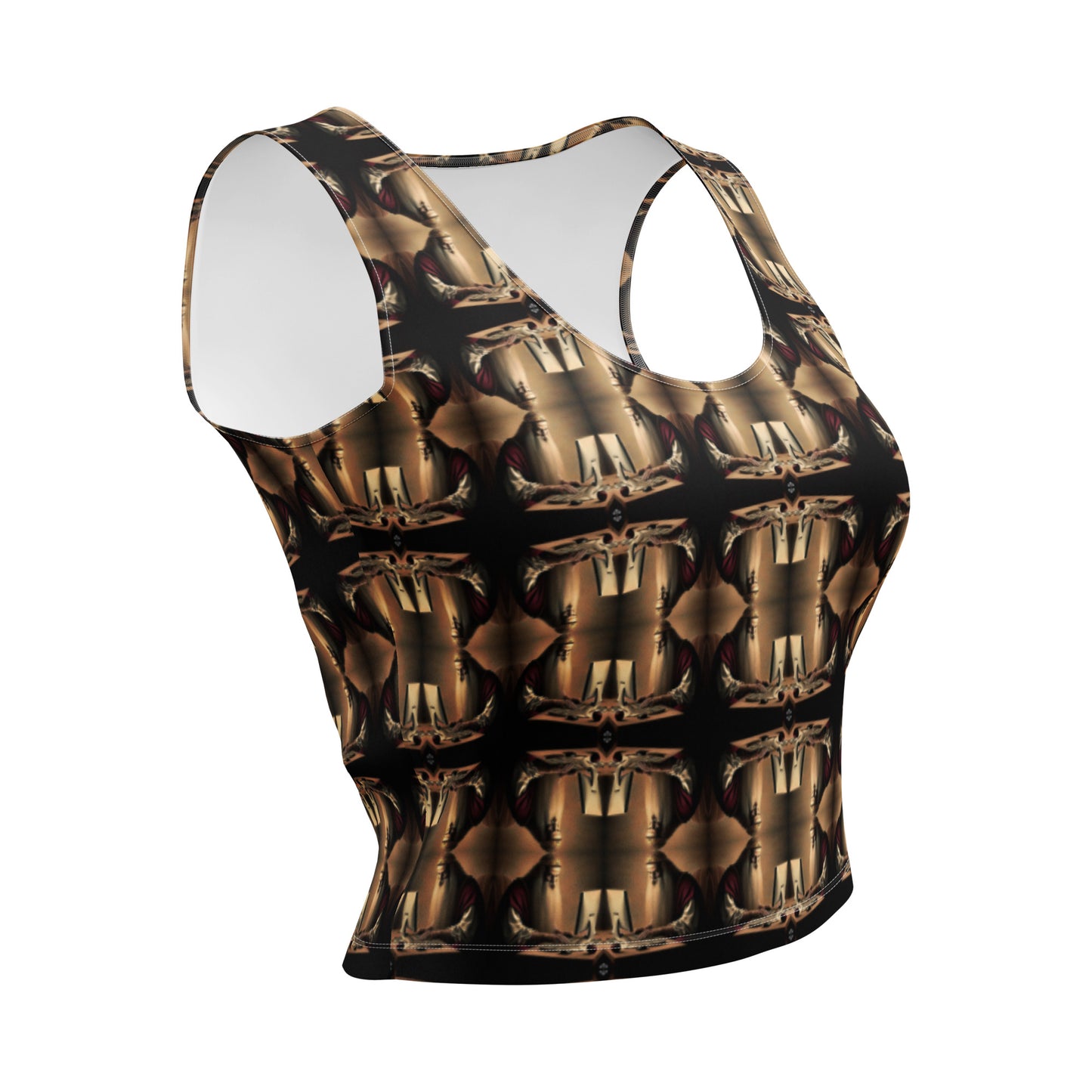 Platinum Ladies Crop Top (Full Print) - The God Ball Originals by Chris Rabalais (2024)