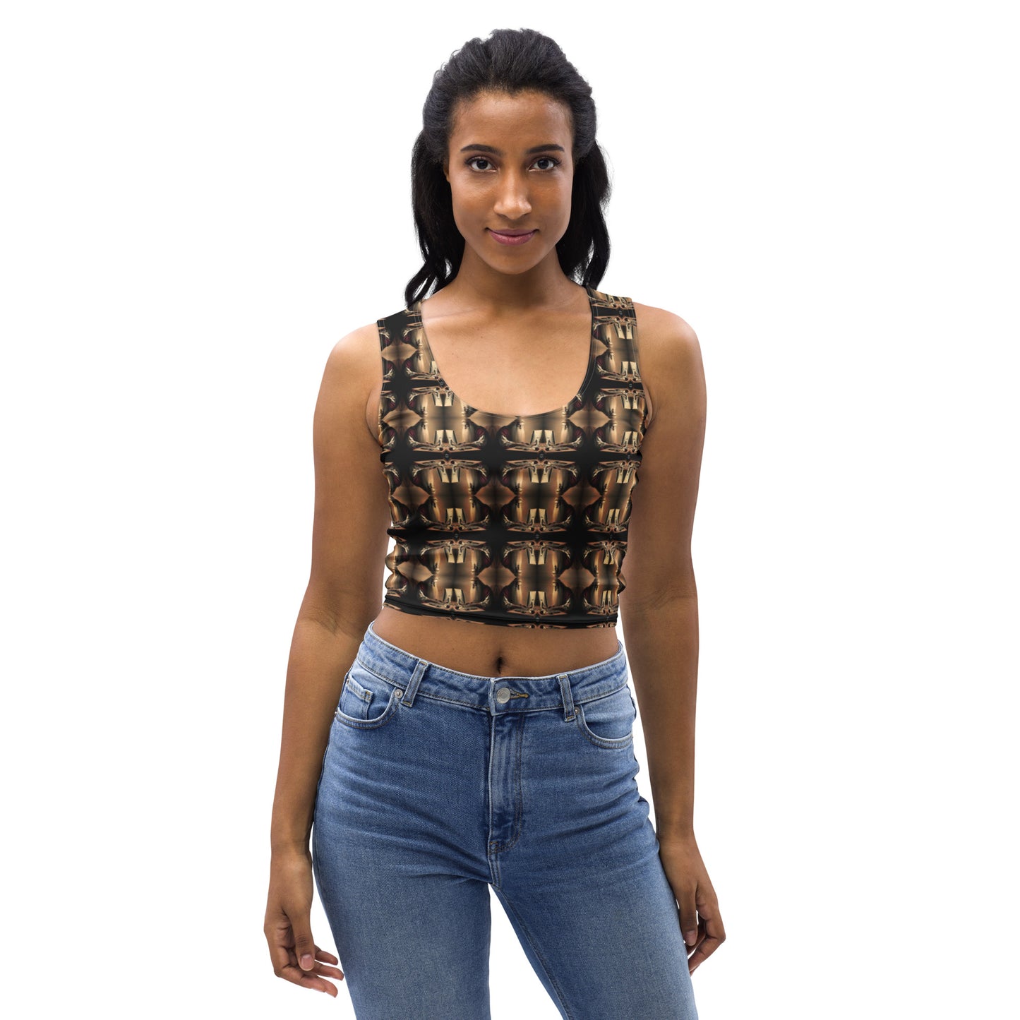 Platinum Ladies Crop Top (Full Print) - The God Ball Originals by Chris Rabalais (2024)