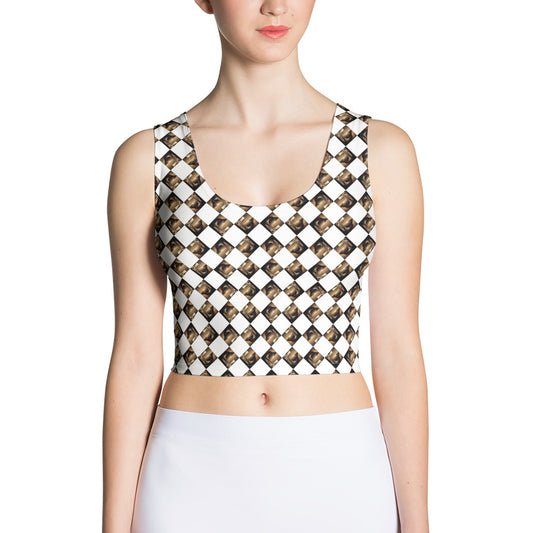 Diamond Gold Ladies Crop Top (Full Print) - The God Ball Originals by Chris Rabalais (2024)