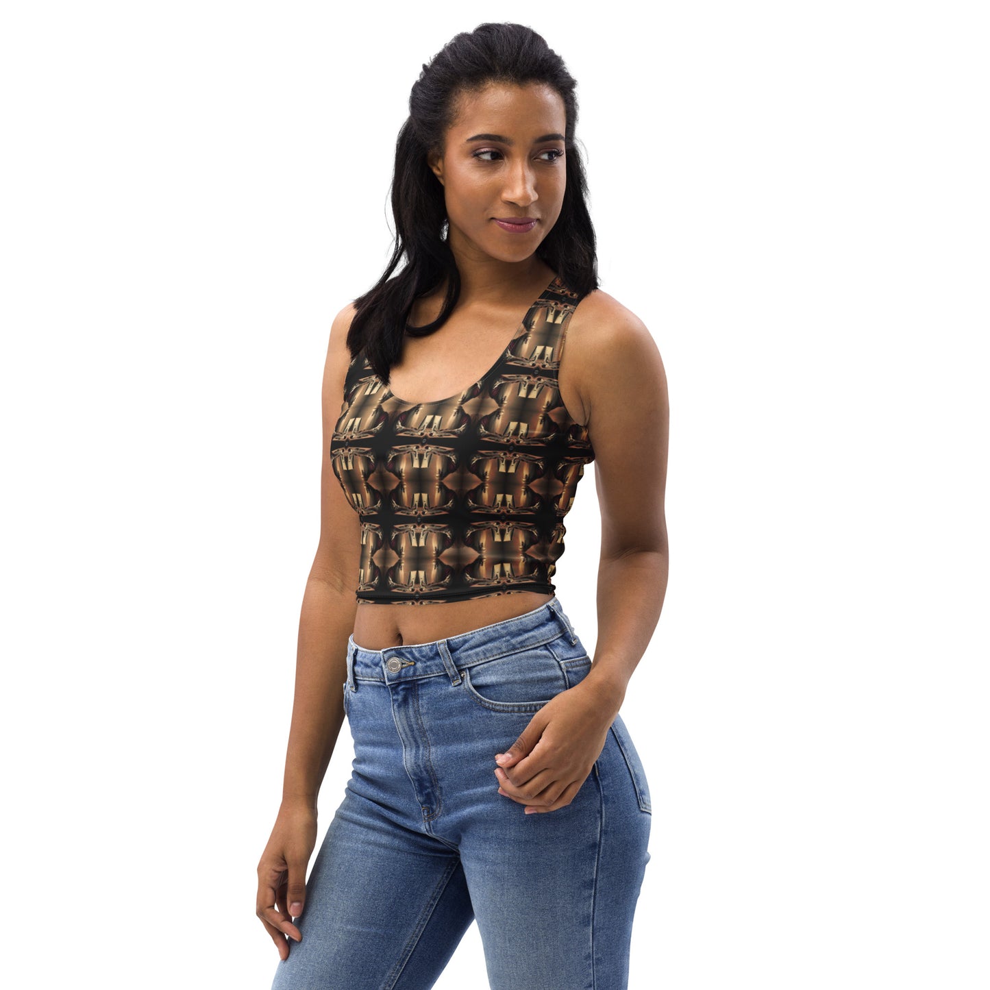 Platinum Ladies Crop Top (Full Print) - The God Ball Originals by Chris Rabalais (2024)