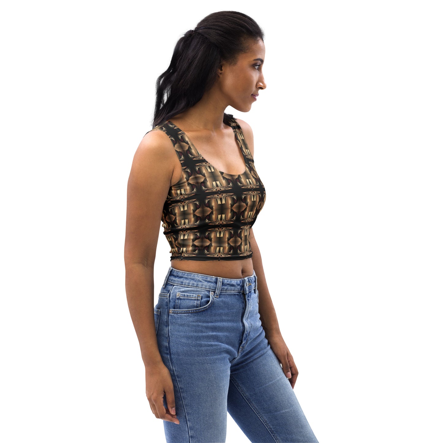 Platinum Ladies Crop Top (Full Print) - The God Ball Originals by Chris Rabalais (2024)