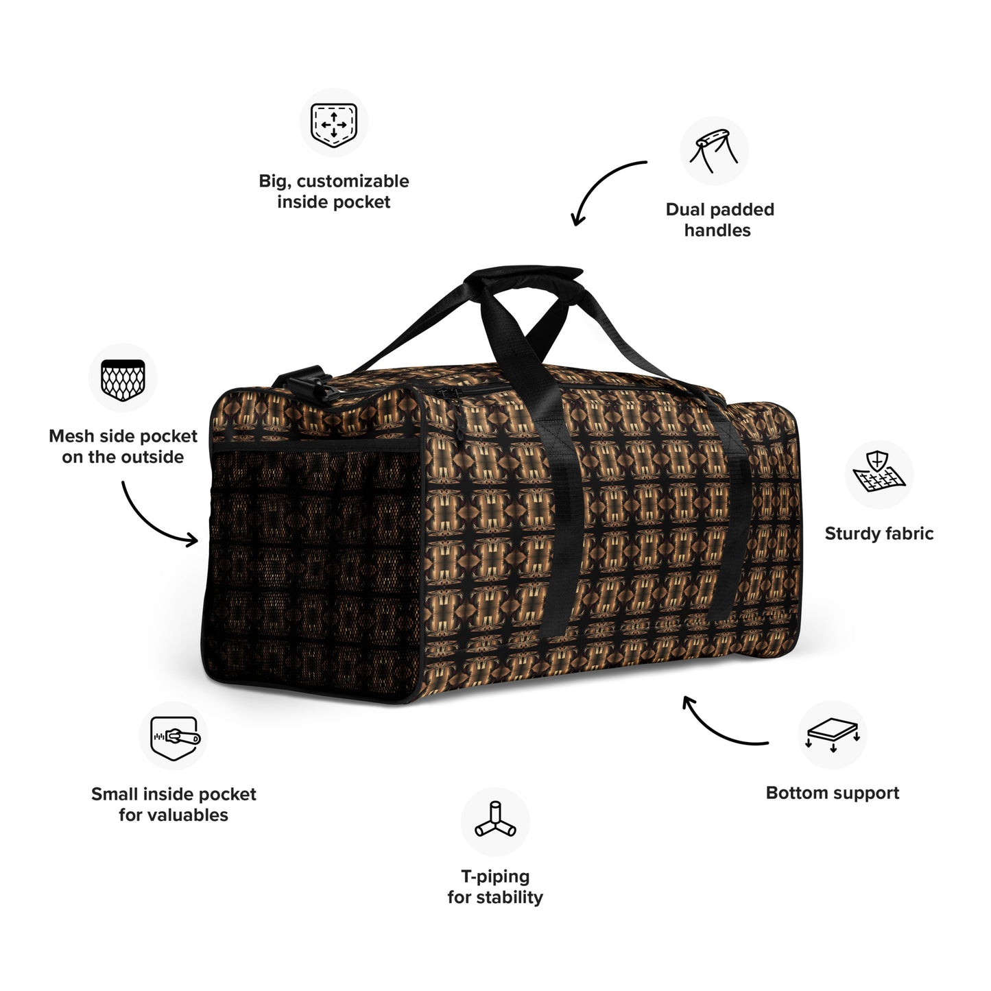 Premium Duffle Bag (Full Print) - The God Ball Originals by Chris Rabalais (2024)