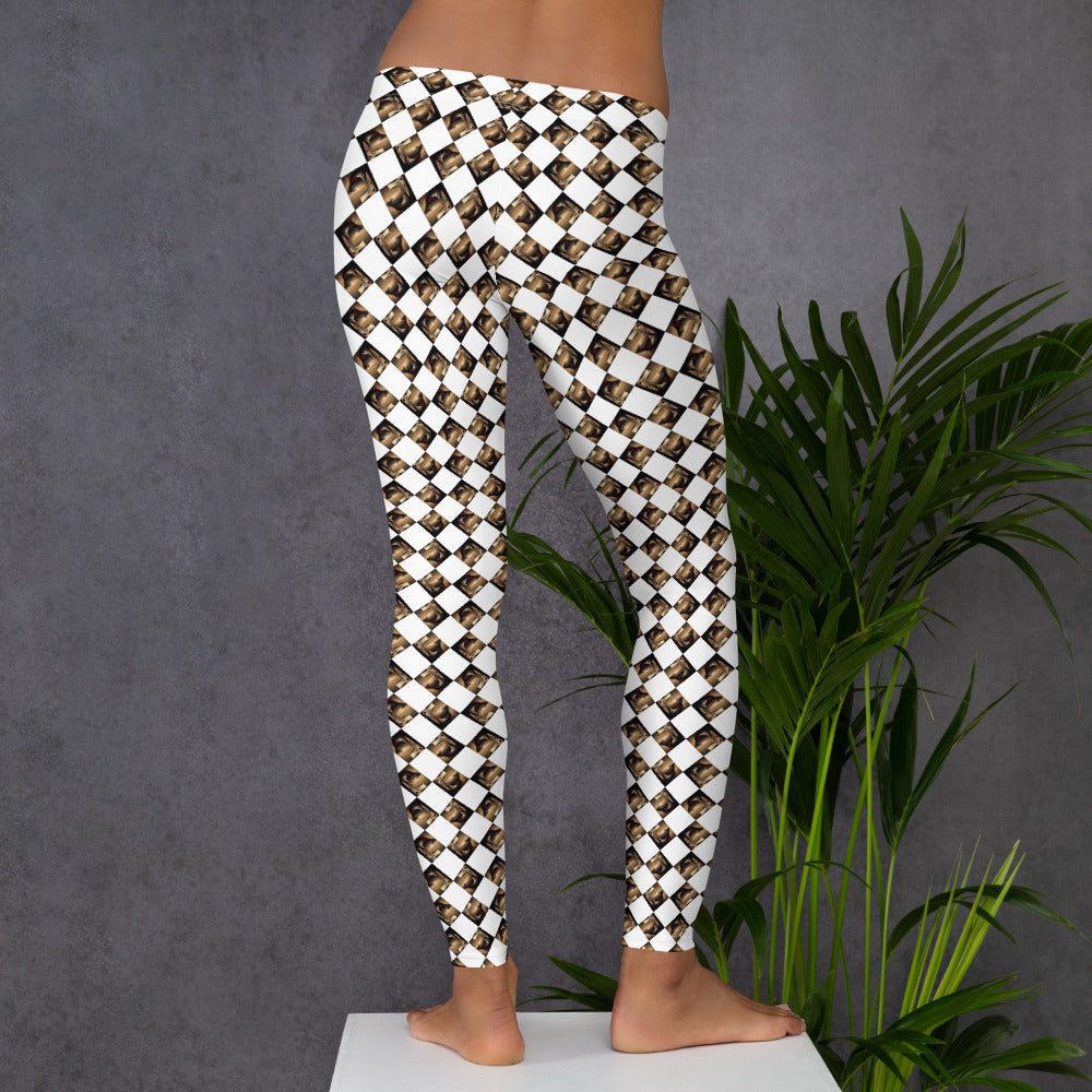Diamond Gold Ladies Leggings (Full Print) - The God Ball Originals by Chris Rabalais (2024)