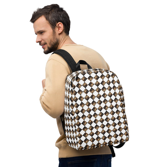 Diamond Gold Minimalist Backpack (Full Print) - The God Ball Originals by Chris Rabalais (2024)