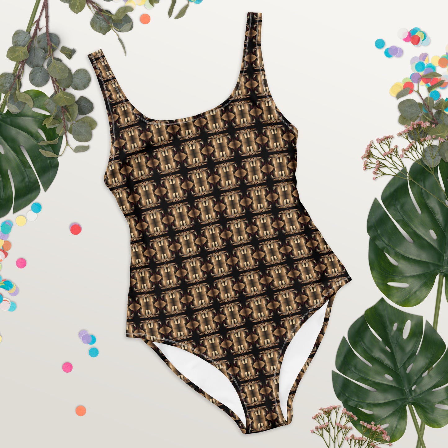 Platinum One-Piece Swimsuit (Full Print) - The God Ball Originals by Chris Rabalais (2024)
