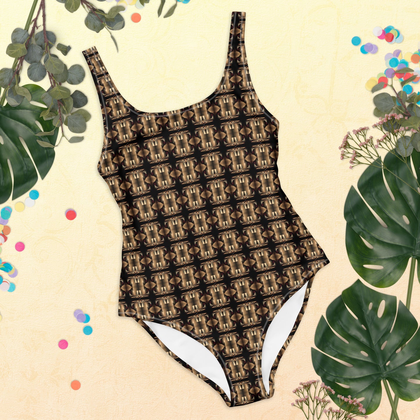 Platinum One-Piece Swimsuit (Full Print) - The God Ball Originals by Chris Rabalais (2024)